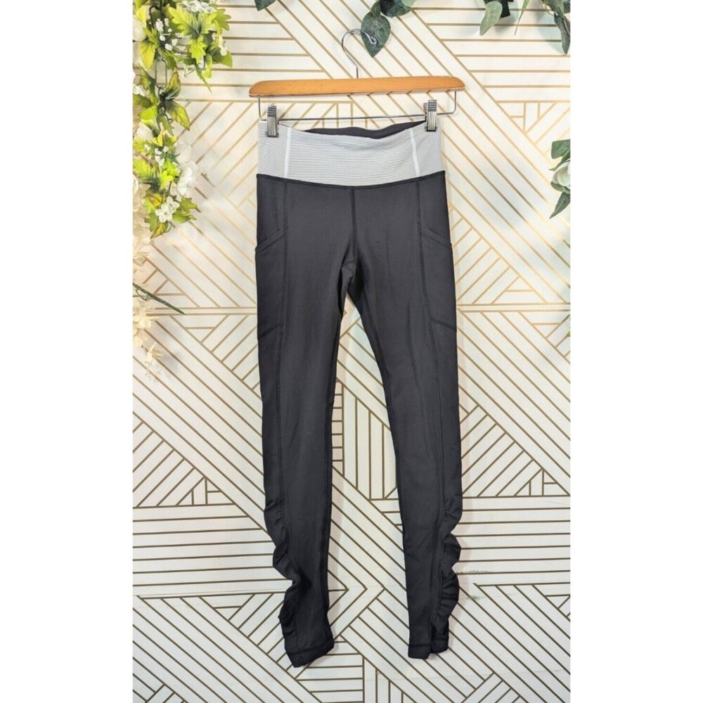 Lululemon Women's Speed Up Tight Leggings Full-On 28" Black Size 2 READ